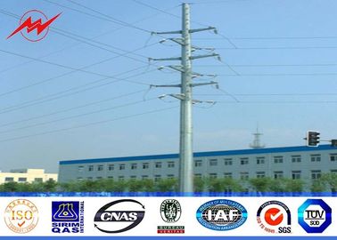 China 8sides 35ft 110kv pólo de serviço público de aço para a linha eléctrica da transmissão com o único braço fornecedor