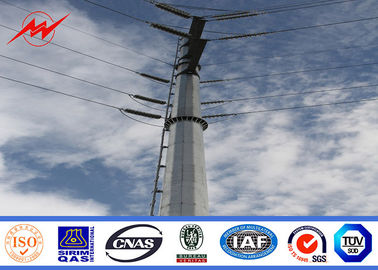 China Resistência alta Pólo de aço tubular galvanizado Q345 do terremoto para a linha elétrica AWS D 1,1 fornecedor