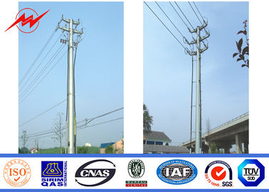 China Linha elétrica de aço galvanizada único circuito Polo de polo de poder 25 M da aprovação do ISO 6mm fornecedor