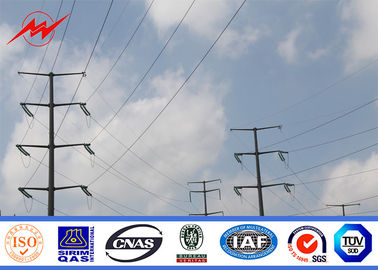 China 11m linha de transmissão de aço companhia de eletricidade do circuito do dobro de polo de poder de 5 KN Polos fornecedor