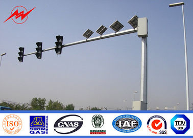 China sinal do comprimento Q345 de 6m 12m/lâmpada de rua Polo para o sistema de sinal do tráfego fornecedor
