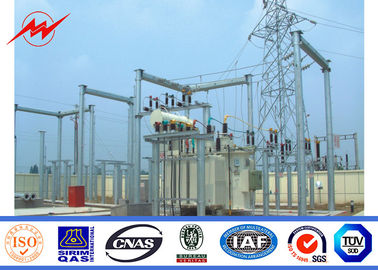 China Série elétrica de aço galvanizada alta tensão da estrutura da subestação do transformador de Polos fornecedor