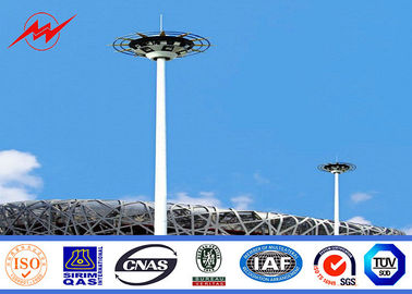 China o mergulho quente exterior de 40M galvanizou a torre alta do mastro com sistema de Rasing para a iluminação do estádio fornecedor