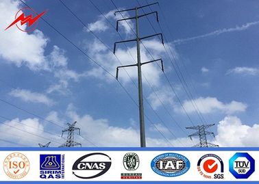 China a linha de transmissão torres de 110kv 132kv e circuito dobro dos mastros da estrutura galvanizou polos de poder fornecedor