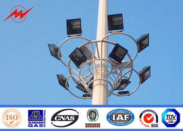 China 40M 60 luzes do diodo emissor de luz dos no. galvanizou a torre clara do estádio alto do mastro com o transporte redondo da lanterna fornecedor