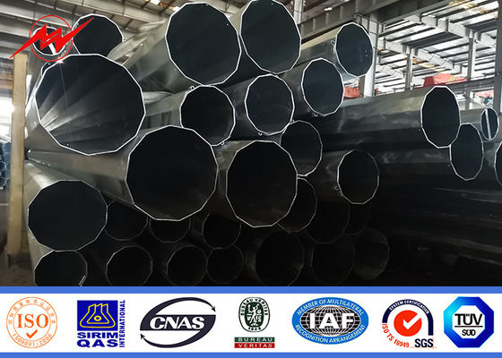 China 16m 1200 Dan Steel Tubular Pole Galvanized para a linha exterior projeto da distribuição fornecedor
