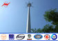 A torre móvel do telefone celular da mono Polo do aço 95 torre do ft afilada flangeou Polos de aço fornecedor