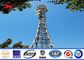 Torre Monopole elétrica de aço galvanizada alta tensão da telecomunicação fornecedor
