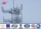 Torre de Pólo da antena celular de aço das telecomunicações mono para uma comunicação, ISO 9001 fornecedor