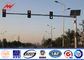 Placa poligonal/redonda do quadro Q235 da estrada de estrada do sinal com único braço fornecedor
