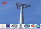 torre Monopole das telecomunicações do padrão de ISO de 55m com acessórios do cabo fornecedor