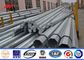 26.5M 5mm Steel Thickness Galvanized Steel Light Tension Electric Pole With Steel Channel Cross Arm fornecedor