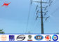 linha de transmissão torre de aço da tolerância +/-2% de Polos da transmissão de energia 33kv de Polo fornecedor