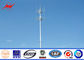 torre de antena Monopole galvanizada de 70m autossuficiente Polo com pintura do pó fornecedor