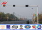 Sinal polo galvanizado para o sinal de tráfego com comprimento da altura 7M dos 10M do parafuso de âncora fornecedor