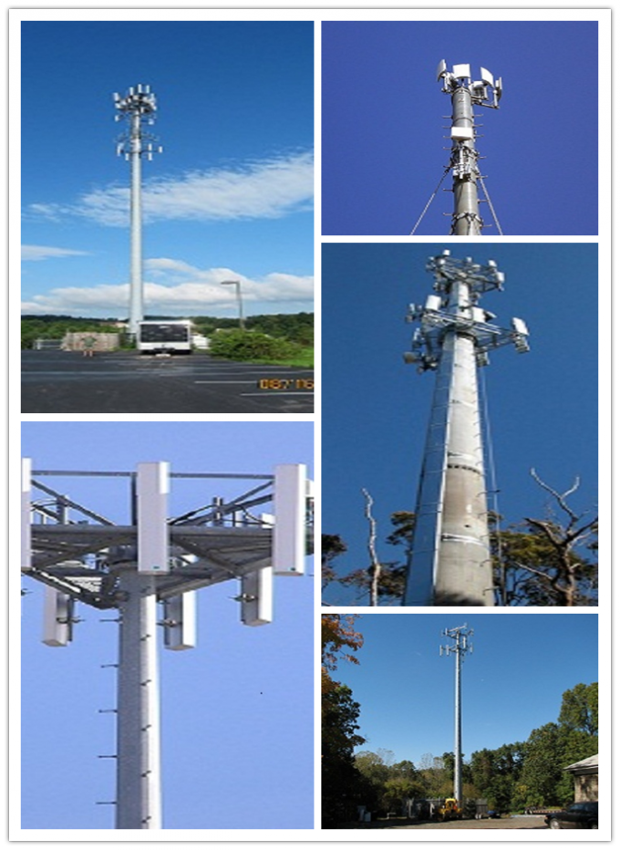 torre da transmissão de energia 138kv de 50m/transmissão de energia cónicas Pólo 3