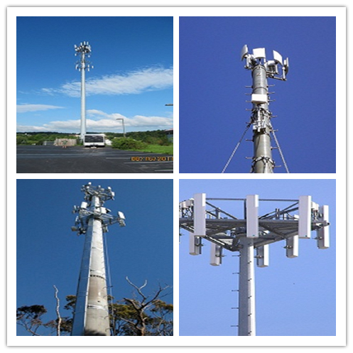 Torre Monopole elétrica de aço galvanizada alta tensão da telecomunicação 1