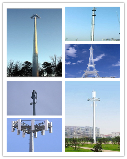Torre Monopole elétrica de aço galvanizada alta tensão da telecomunicação 3