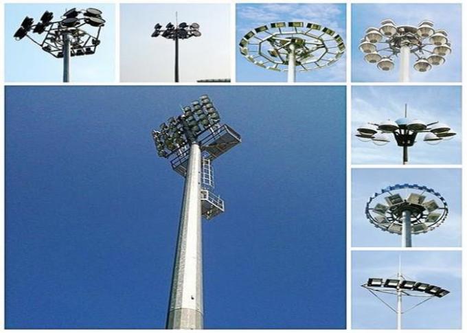 poder 30meters que reveste o mastro alto Pólo com a instalação do CCTV para a iluminação do aeroporto 0