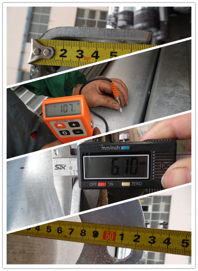 Espessura de aço galvanizada à prova de choque das utilidades Q345 pólos de serviço público 3mm da eletricidade 0