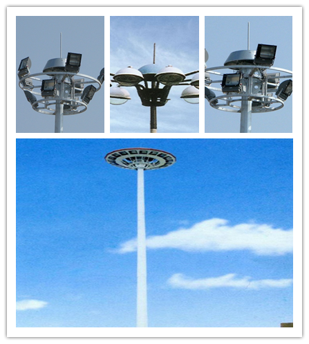 Selagem - no metal galvanizado exposição conduzido exterior pólo claro para a iluminação do aeroporto 0