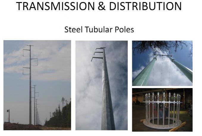 torre Monopole profissional das telecomunicações de 60M com padrão da galvanização de ASTM A123 0