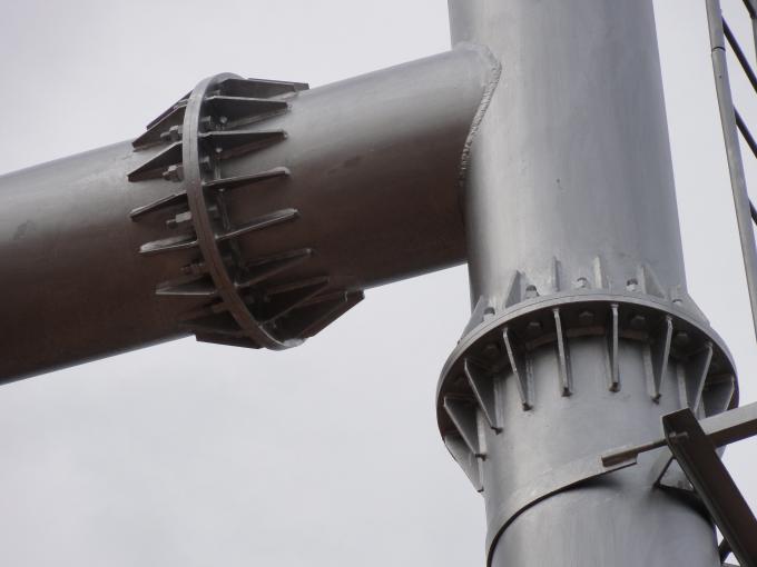 220 quilovolts galvanizaram torre 10m-200m de Polo do tubo das tubulações de aço a mono amplamente utilizada 5