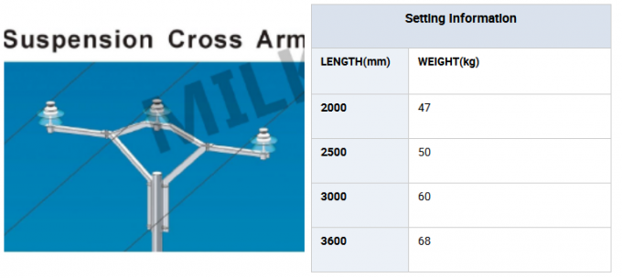 Canalização de aço braço transversal aéreo de Polo da corrente elétrica da junção/braço transversal de aço do ângulo 2