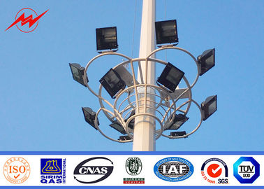 China Pulverize o revestimento flangeou mastro alto Pólos de 20m, iluminação pólo da plaza/jardim fornecedor