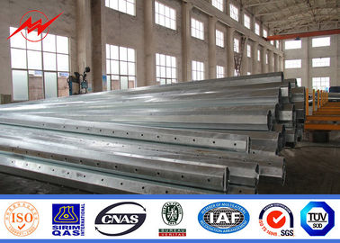 China 9m 12m 16m Pó de aço galvanizado com betume e braços cruzados fornecedor