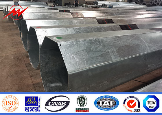 China 16m 1800 Dan Galvanized Steel Tubular Pole para a linha projeto da distribuição fornecedor
