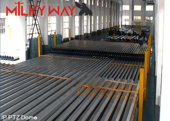 Linha de transmissão de pólo de aço de 20-40m com galvanização a quente de 80-100μm fornecedor