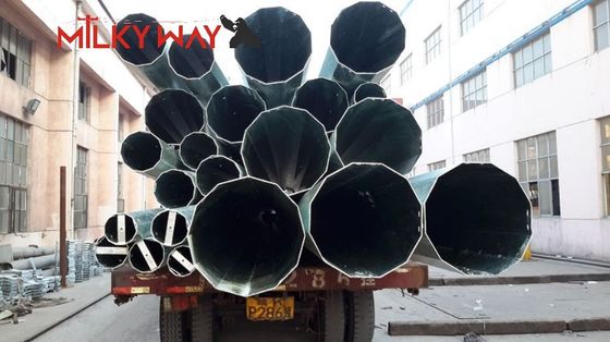 17m Galvanized Steel Power Transmission Pole 1200daN Load ASTM A123 fornecedor