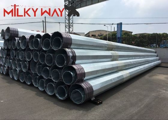 Projeto de Transmissão de Linha de Distribuição Elétrica de Pó Tubular de Aço 12M 16KN fornecedor
