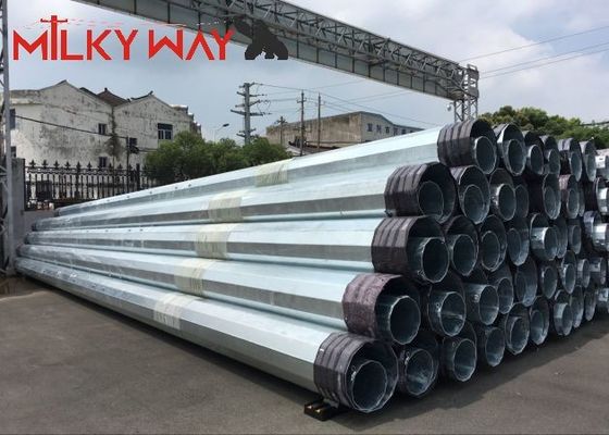 Projeto de Transmissão de Linha de Distribuição Elétrica de Pó Tubular de Aço 12M 16KN fornecedor