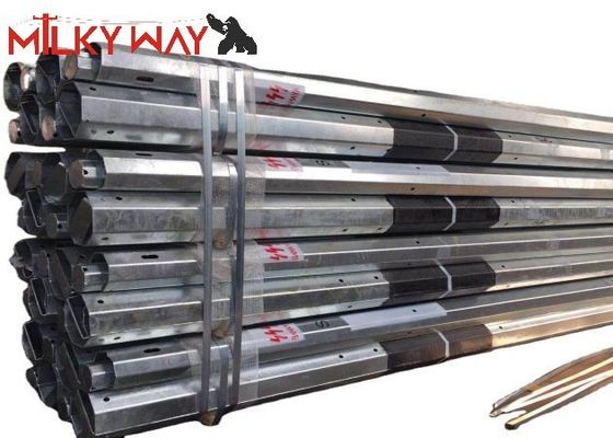 15M 6mm espessura postes de transmissão de potência personalizados aço galvanizado fornecedor