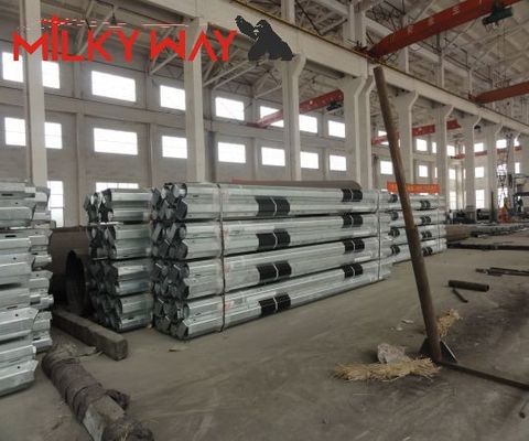 15M 6mm espessura postes de transmissão de potência personalizados aço galvanizado fornecedor