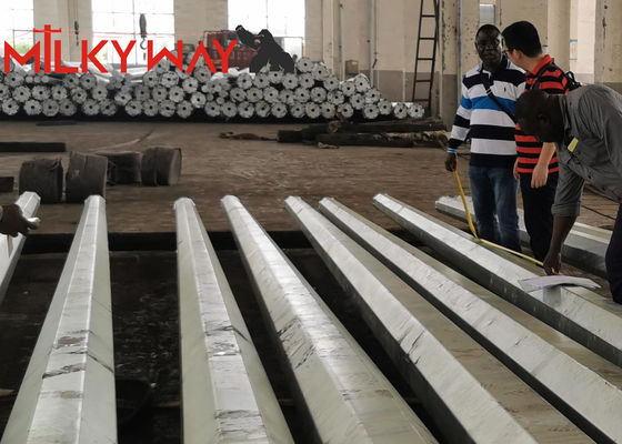 9m classe5 classe6 poste de energia elétrica aço galvanizado a quente para distribuição fornecedor