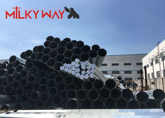 Postes de energia galvanizados para utilidades de 11M classe 4 classe 5 para linha de distribuição elétrica externa fornecedor