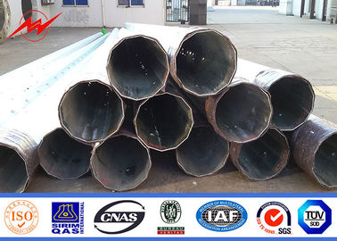 poder de aço galvanizado 25-80ft polo Polo bonde de aço do polígono com Bitumn NEA NGCP fornecedor