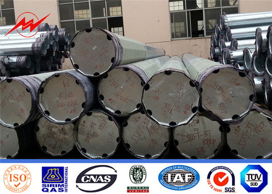 Pólo de potência de aço tubular de 138KV para linha de transmissão de energia de 1 mm a 36 mm fornecedor