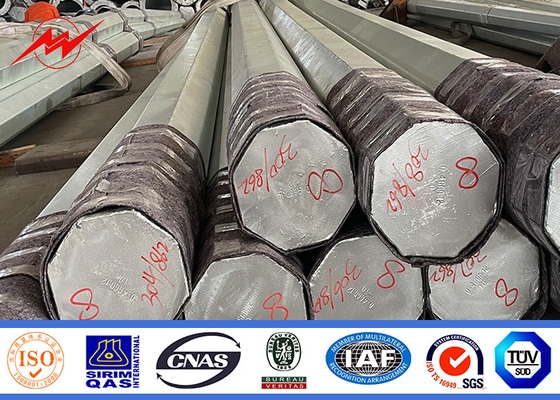 Polos de transmissão de potência para energia elétrica Polos de aço com acabamento galvanizado a quente fornecedor