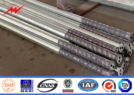 Polos de transmissão de potência para energia elétrica Polos de aço com acabamento galvanizado a quente fornecedor