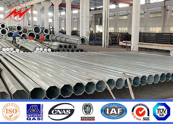 Polos de transmissão de energia galvanizados a quente com técnica automática de soldagem por arco submerso Construção durável fornecedor