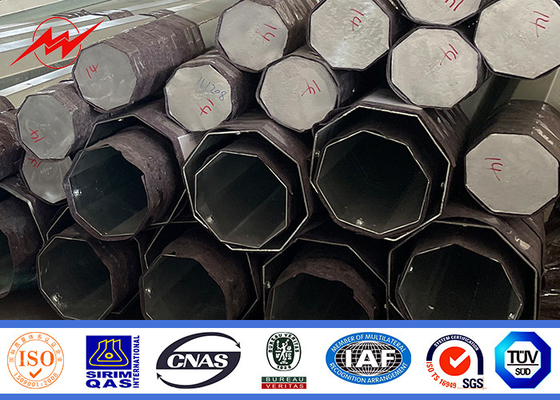 Pólo de potência de aço tubular de 138KV para linha de transmissão de energia de 1 mm a 36 mm fornecedor