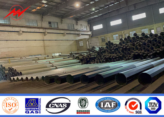 Pólus de potência de aço galvanizado de 60 pés com opções de comprimento e diâmetro personalizáveis fornecedor