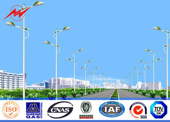 o mergulho quente do degisn de pólo claro de rua da altura de 6M-12M galvanizou a superfície