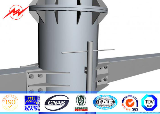o aço de 11M galvanizou a corrente eléctrica Pólo para a linha de transmissão aérea