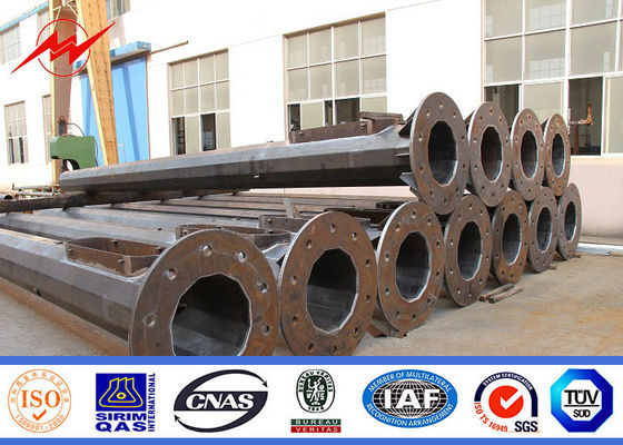 Torre alta galvanizada Windproof do mastro do mergulho quente, metal pólo claro do aeroporto