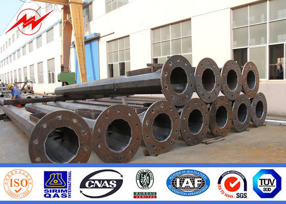 Torre alta galvanizada Windproof do mastro do mergulho quente, metal pólo claro do aeroporto